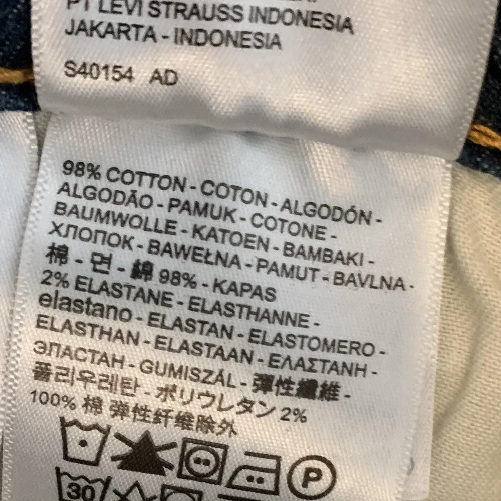 Levis 502 Jeans Mens Mid Rise 33x32 (35x30) Medium Blue Tapered‎ Stretch Denim